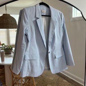 Loft seersucker blazer